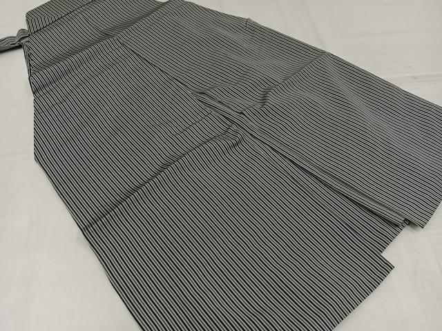 平和屋着物●男性 馬乗り袴 縞 正絹 逸品 AABL1335ph