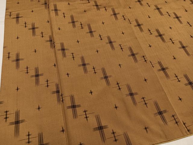 平和屋着物●上質な紬 十字絣 正絹 逸品 AABL1345ph