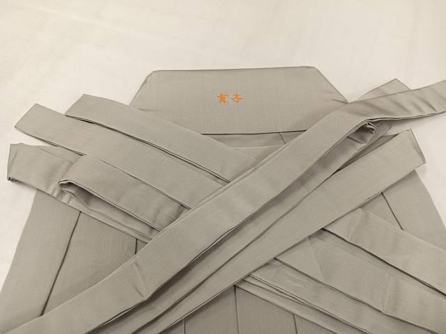 平和屋着物●男性 馬乗り袴 練色 正絹 逸品 AABL1351ph