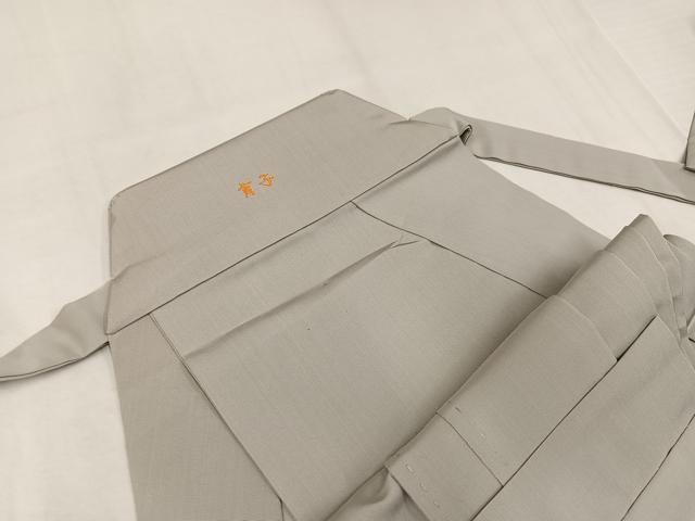 平和屋着物●男性 馬乗り袴 練色 正絹 逸品 AABL1351ph