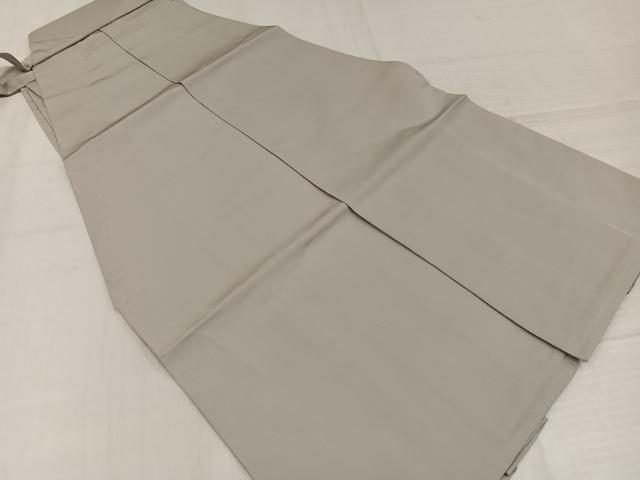平和屋着物●男性 馬乗り袴 練色 正絹 逸品 AABL1351ph