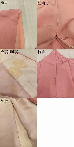 平和屋着物▼上質な小紋 地紋起こし 花地紋 正絹 逸品 AABL1358ph