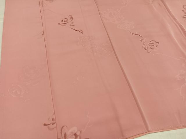 平和屋着物▼上質な小紋 地紋起こし 花地紋 正絹 逸品 AABL1358ph