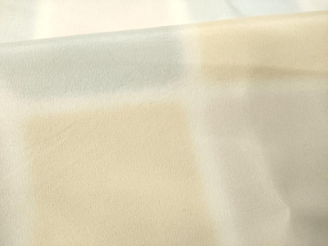 平和屋着物●長襦袢 無双仕立て 市松文 暈し染め 正絹 逸品 AABL1382ck