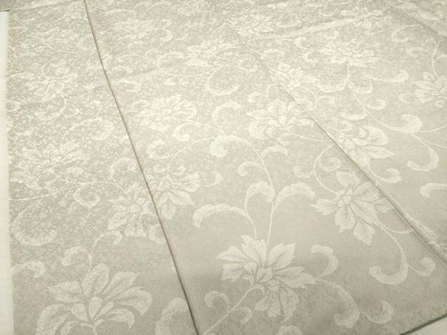 平和屋着物●上質な小紋 花唐草文 正絹 逸品 AABL1390ck