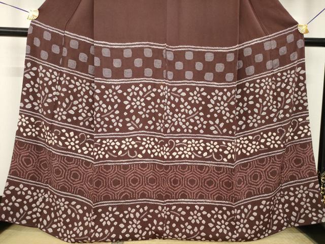 平和屋着物●訪問着 総絞り 横段文 正絹 逸品 AABL1397ck