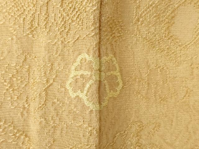 平和屋着物●上質な色無地 辻が花 流水花地紋 淡香色 そごう扱い 正絹 逸品 AABL1415ck