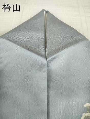 平和屋着物●訪問着 駒刺繍 御所車花文 金彩 正絹 逸品 AABL1417ck