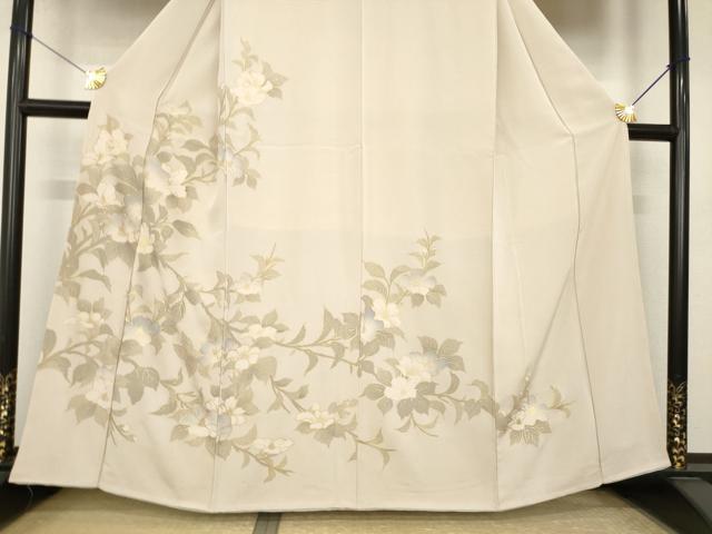 平和屋着物●訪問着 枝花文 金彩 正絹 逸品 AABL1420ck