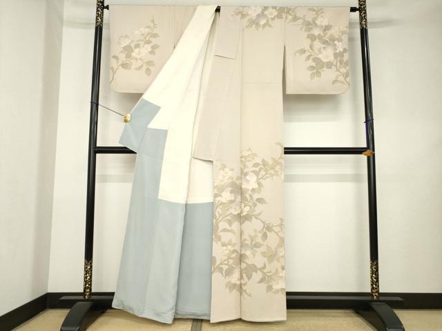平和屋着物●訪問着 枝花文 金彩 正絹 逸品 AABL1420ck