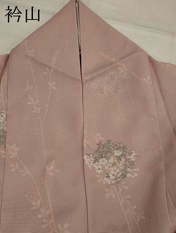 平和屋着物*夏物 小紋 絽 舞花文 洗える着物 AABL1462st