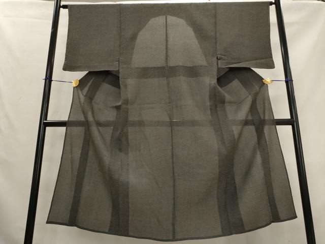 平和屋着物*夏物 男性 紗紬 ちぢみ織 霞文 正絹 逸品 AABL1472st