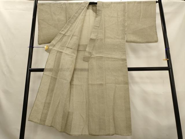 平和屋着物*夏物 男性 本場小千谷ちぢみ 絣文様 麻 逸品 AABL1473st