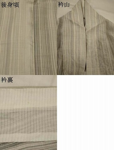 平和屋着物*夏物 紗紬 涼風 間道 証紙付き 正絹 逸品 AABL1494st