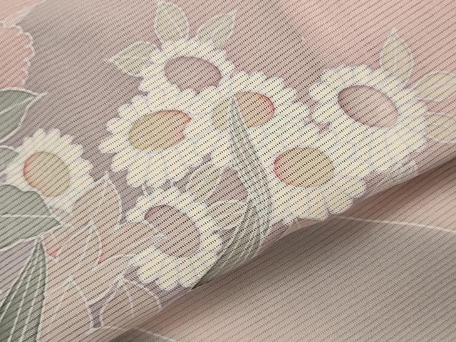 平和屋着物*夏物 訪問着 絽 草花文 暈し染め 正絹 逸品 AABL1495st