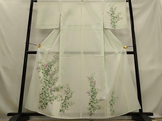 平和屋着物*夏物 訪問着 絽 草花文 正絹 逸品 AABL1497st