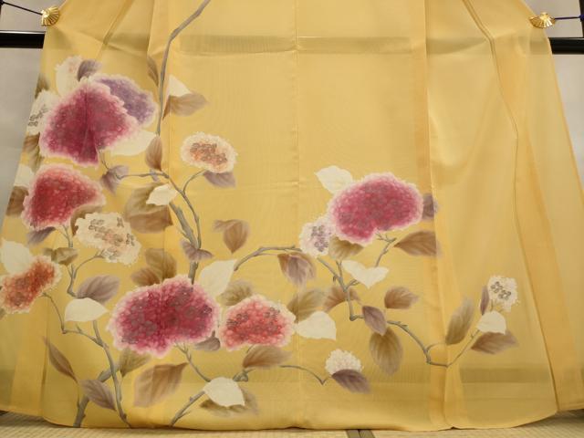 平和屋着物*夏物 訪問着 絽 ろうけつ染 紫陽花 正絹 逸品 AABL1498st