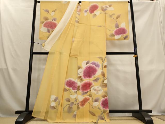 平和屋着物*夏物 訪問着 絽 ろうけつ染 紫陽花 正絹 逸品 AABL1498st