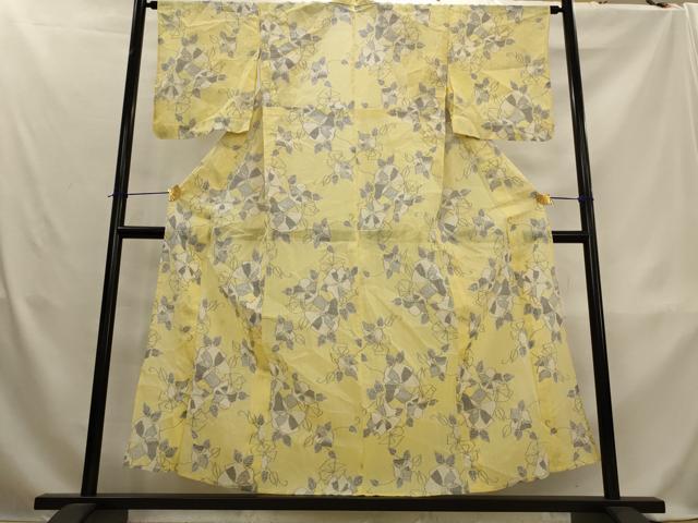 平和屋着物*夏物 本場小千谷ちぢみ 舞花文 麻 逸品 AABL1506st