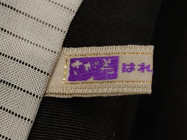 平和屋着物*夏物 訪問着 総刺繍 紗紬 幾何学文様 黒地 さが美扱い ロング丈 正絹 逸品 AABL1508st