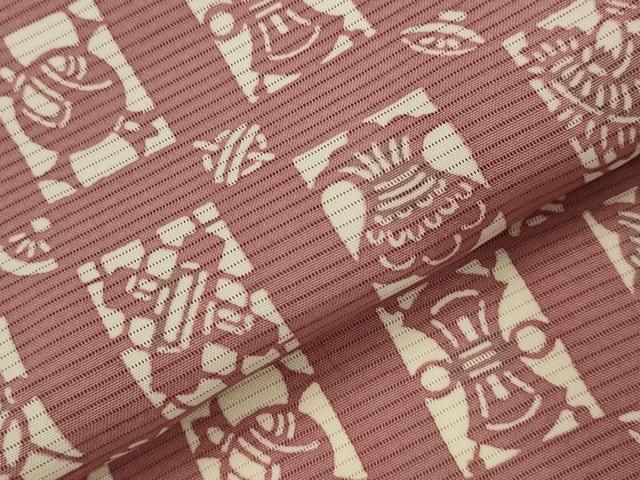 平和屋着物*夏物 小紋 絽 型染め 宝尽くし 正絹 逸品 AABL1516st