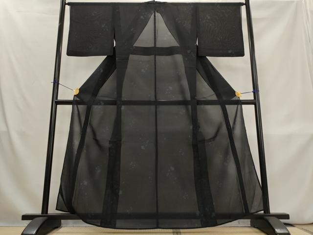 平和屋着物*夏物 本場大島紬 夏大島 幾何学文様 正絹 逸品 AABL1533st