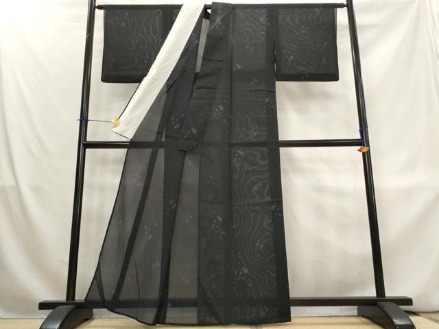 平和屋着物*夏物 本場大島紬 夏大島 幾何学文様 正絹 逸品 AABL1533st