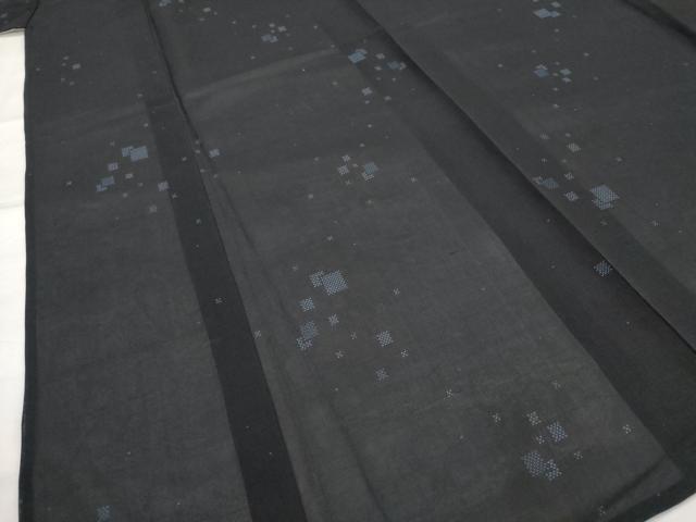 平和屋着物*夏物 本場大島紬 夏大島 幾何学文様 正絹 逸品 AABL1533st