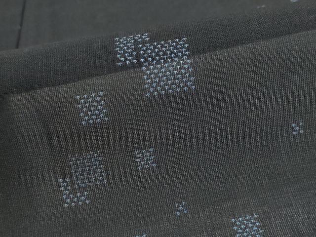 平和屋着物*夏物 本場大島紬 夏大島 幾何学文様 正絹 逸品 AABL1533st