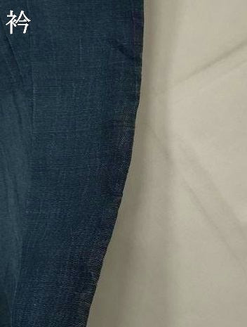 平和屋着物*夏物 男性 本場小千谷ちぢみ 褐返色 キングサイズ 麻 逸品 AABL1550st