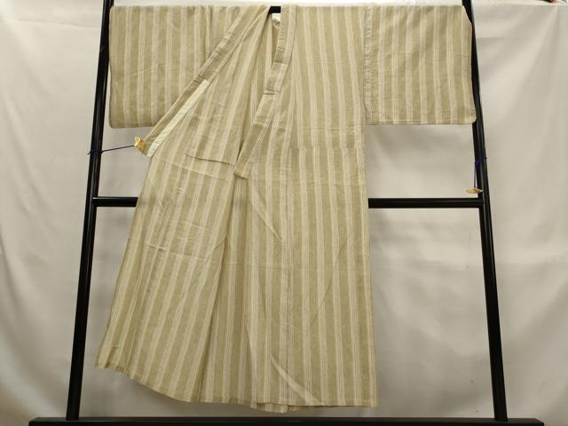 平和屋着物*夏物 男性 小紋 浴衣兼用 間道 キングサイズ AABL1553st