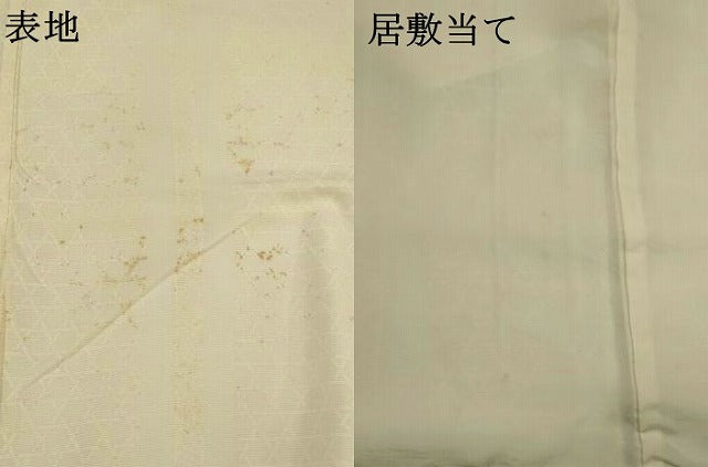 平和屋着物*夏物 訪問着 絽 刺繍 草花文 銀糸 正絹 逸品 AABL1561st