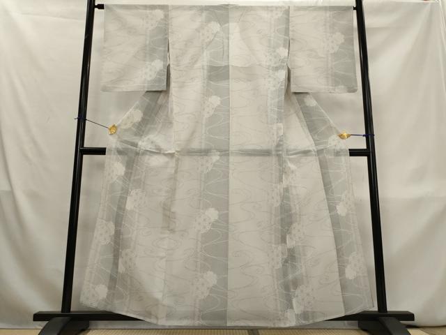 平和屋着物*夏物 本場大島紬 夏大島 流水雪輪文 正絹 逸品 AABL1567st