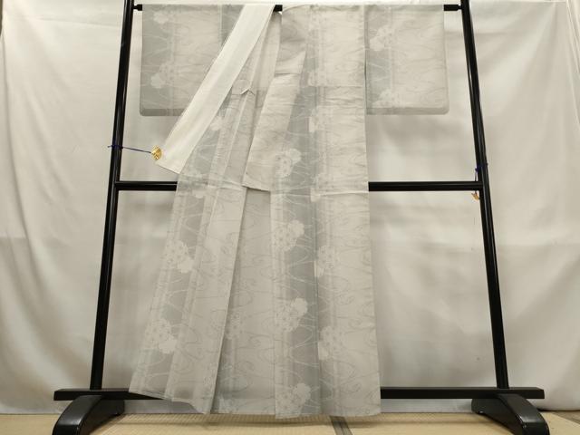 平和屋着物*夏物 本場大島紬 夏大島 流水雪輪文 正絹 逸品 AABL1567st