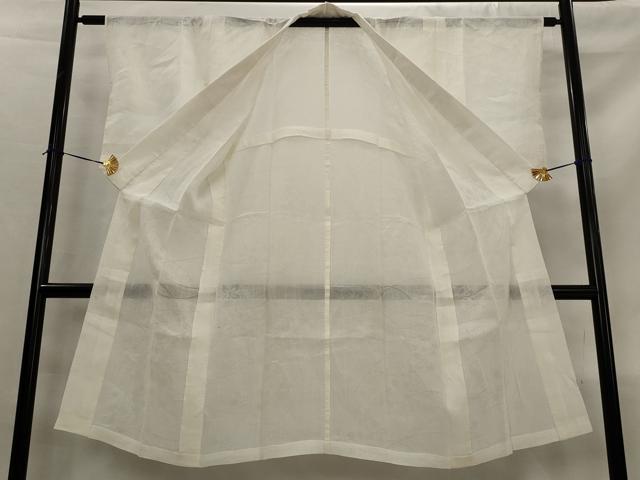 平和屋着物*夏物 長襦袢 芝花文紗 白色 麻 逸品 AABL1569st