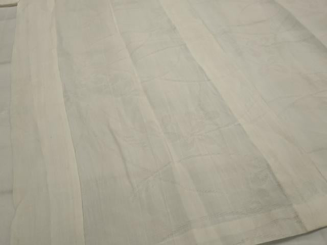 平和屋着物*夏物 長襦袢 芝花文紗 白色 麻 逸品 AABL1569st