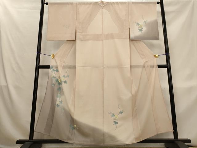 平和屋着物*夏物 訪問着 縦絽 朝顔 暈し染め 正絹 逸品 AABL1570st