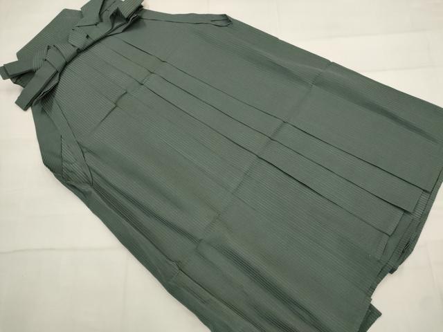 平和屋着物*夏物 男性 行灯袴 縦絽 縞 正絹 逸品 AABL1574st