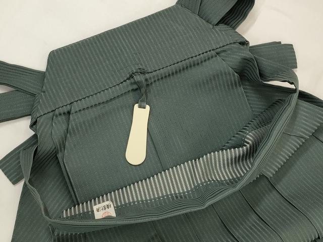平和屋着物*夏物 男性 行灯袴 縦絽 縞 正絹 逸品 AABL1574st