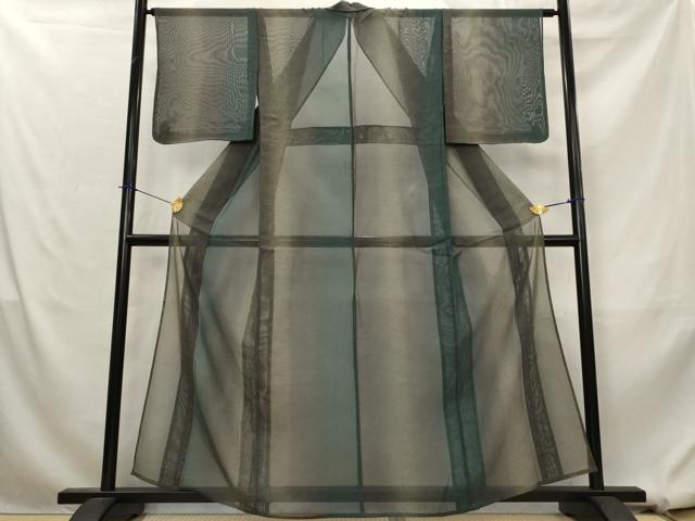 平和屋着物*夏物 小紋 紗 間道 暈し染め 正絹 逸品 AABL1579st