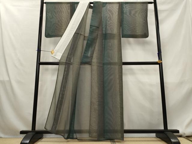 平和屋着物*夏物 小紋 紗 間道 暈し染め 正絹 逸品 AABL1579st