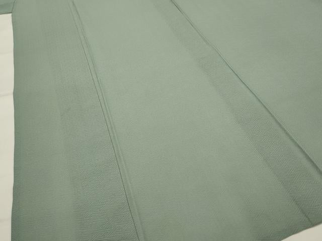 平和屋着物*夏物 色無地 紗綾形紋紗 水浅葱色 正絹 逸品 AABL1590st