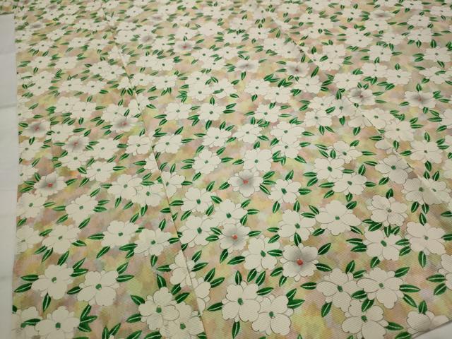 平和屋着物*夏物 小紋 絽 花尽くし 正絹 逸品 未使用 AABL1592st