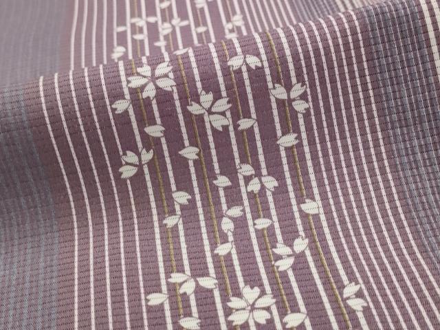 平和屋着物*夏物 小紋 絽 舞桜間道 正絹 逸品 AABL1616st