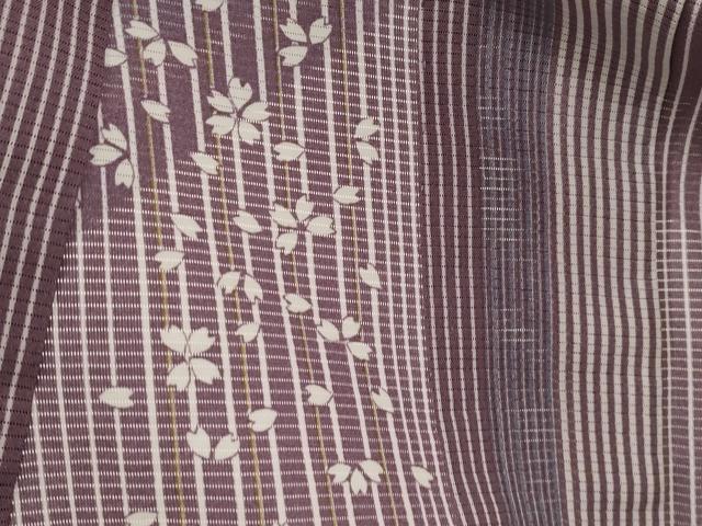 平和屋着物*夏物 小紋 絽 舞桜間道 正絹 逸品 AABL1616st