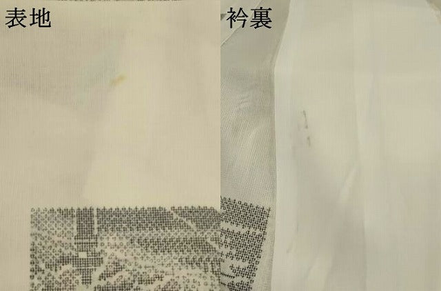 平和屋着物*夏物 小紋 紗 色紙風景文 洗える着物 AABL1622st