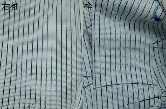 平和屋着物*夏物 小紋 絽 飛鶴文 洗える着物 AABL1624st
