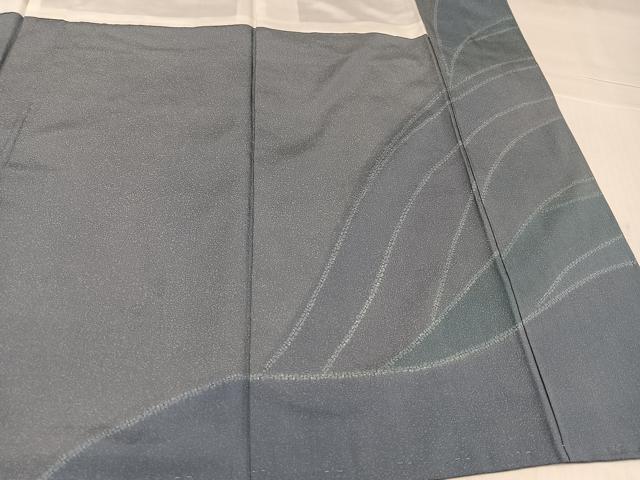 平和屋着物●本場大島紬 染大島 絞り 舞花文 正絹 逸品 未使用 AABL1651ph