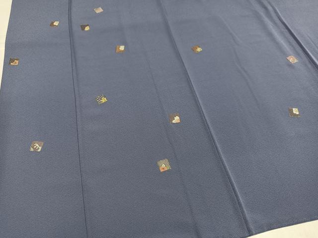平和屋着物●訪問着 総刺繍 色紙草花文 金糸 正絹 逸品 AABL1664ph