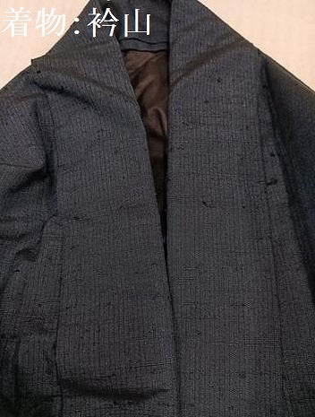 平和屋着物●男性 紬 アンサンブル 色無地 藍鉄色 正絹 逸品 AABL1687ph